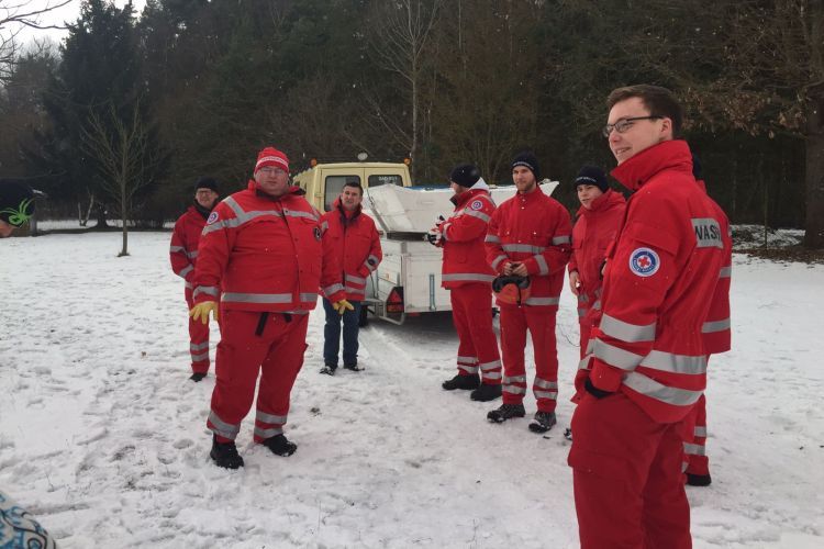 seg übung wasserwacht schwandof ww sad Steinberg ice schlitten klausensee winter