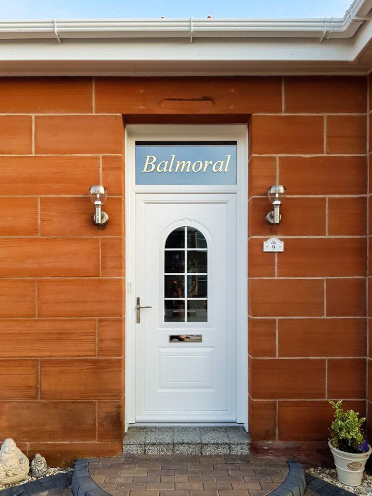 white plastic door