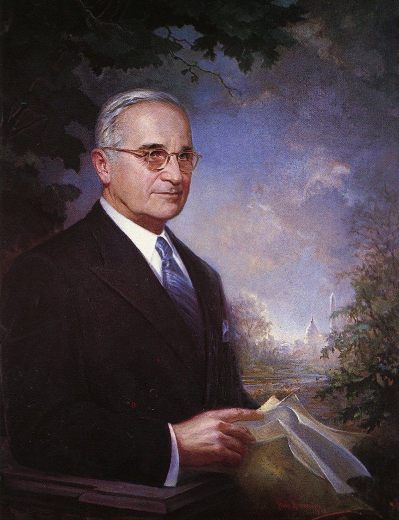 President Harry Truman, (National Portrait Gallery, Smithsonian Institution, Washington D.C.)
