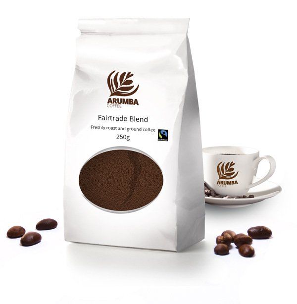 <span>Fairtrade Blend</span>Sharp strong flavour. Drink dark for sweetness and maltiness.