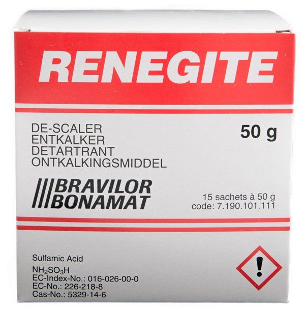 <span>Renegite De-scaler</span>Contains 15 sachets.