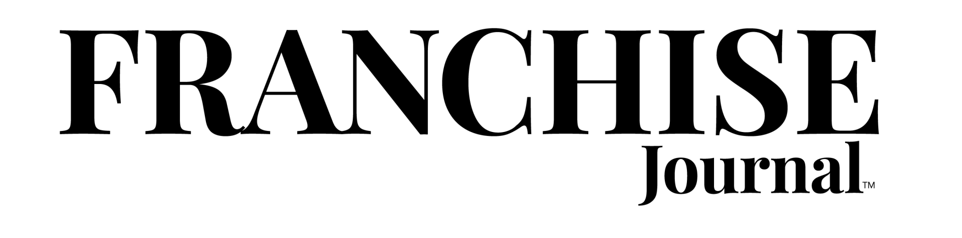 The logo for the franchise journal is black and white.
