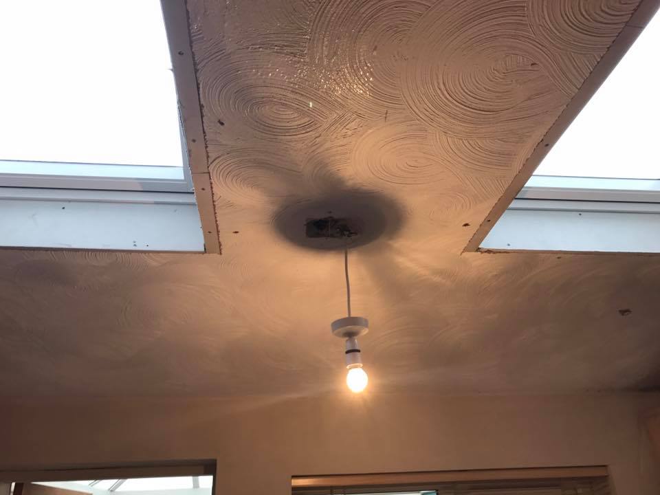 Repaired ceiling