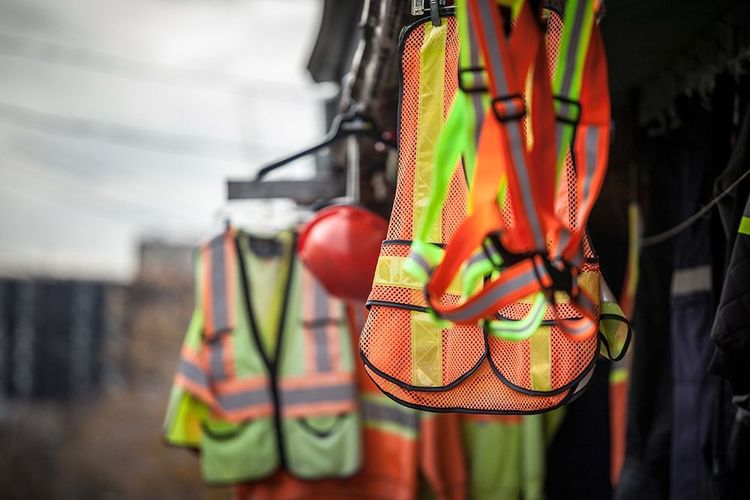 Hanging Protective Equipment on the Construction Site — Toledo, Ohio — West Equipment Co. Inc. Hanging Protective Equipment on the Construction Site — Toledo, Ohio — West Equipment Co. Inc.
