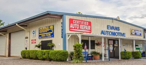 A certified auto repair shop is located in a small town.