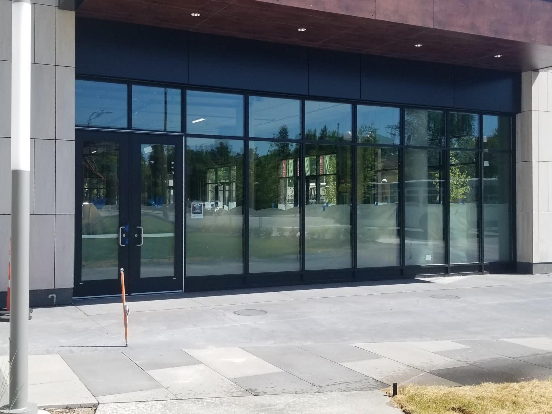 Front Doors Of A Commercial Building — Byron, MN — Hentges Glass