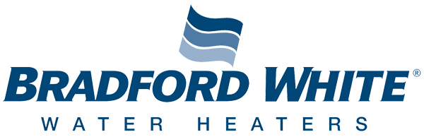 Bradford white water heaters logo on a white background