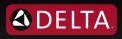 A red button with the word delta on it