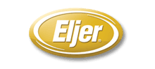 A gold eljer logo on a white background