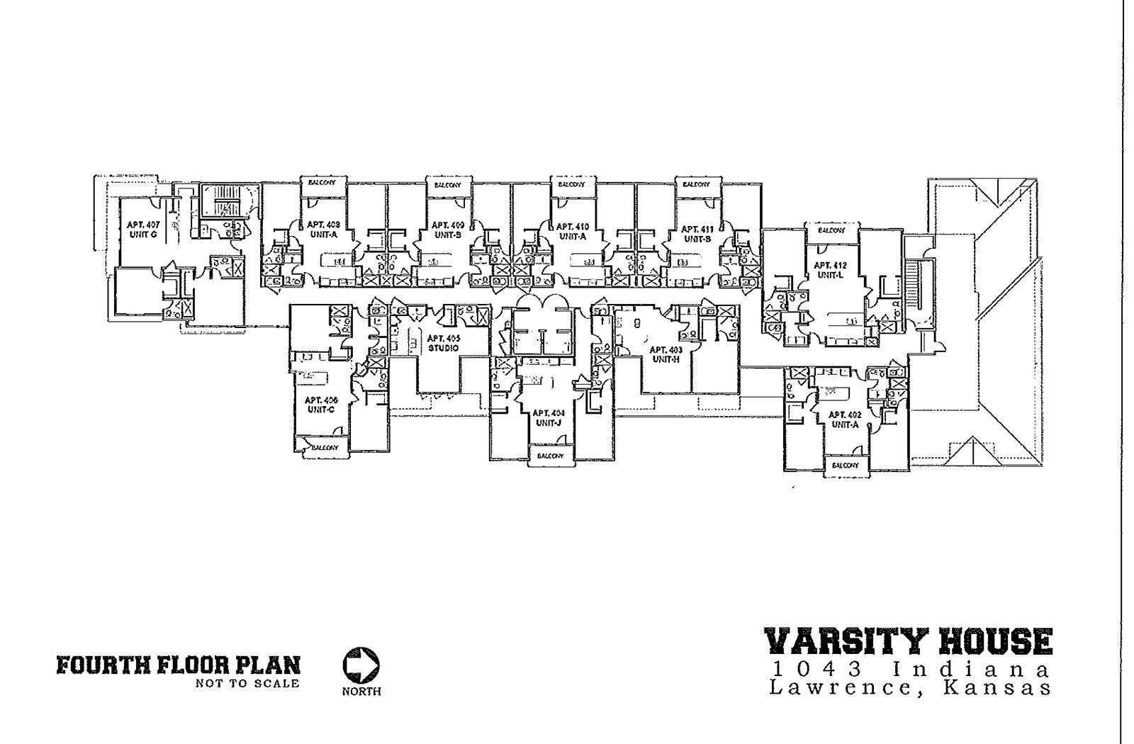 Fourth Floor Plan | Varsity House