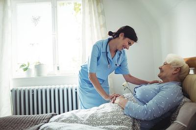 Hospice — Patient in Bed in Baltimore, MD