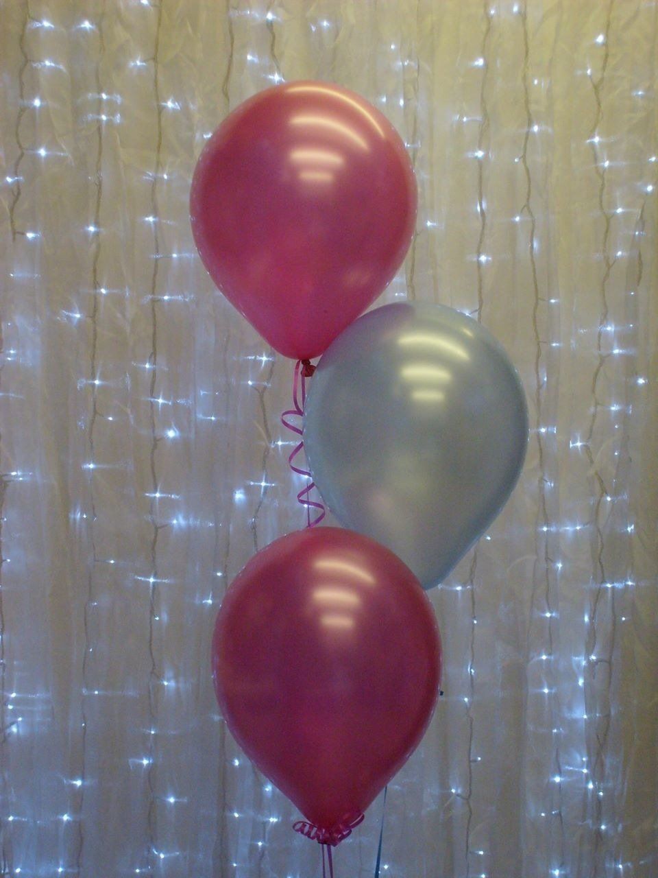 pink and white balloons