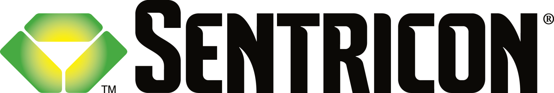 Sentricon logo with green hexagon icon and black wordmark