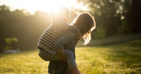 mother and son