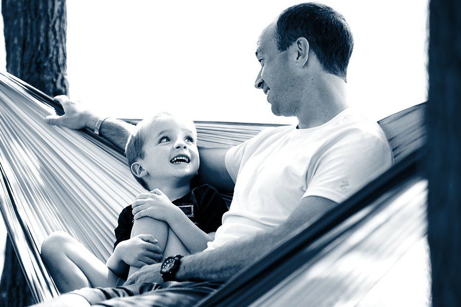father and baby