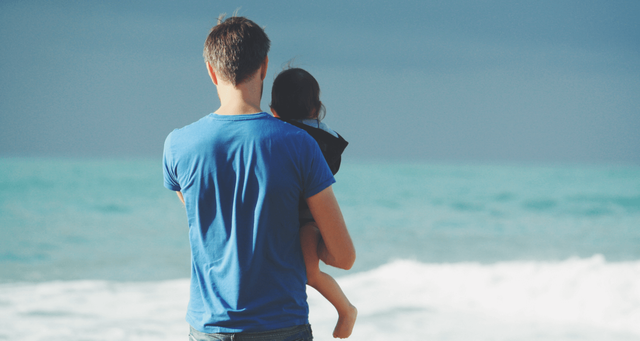 father and baby