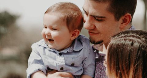 father and baby