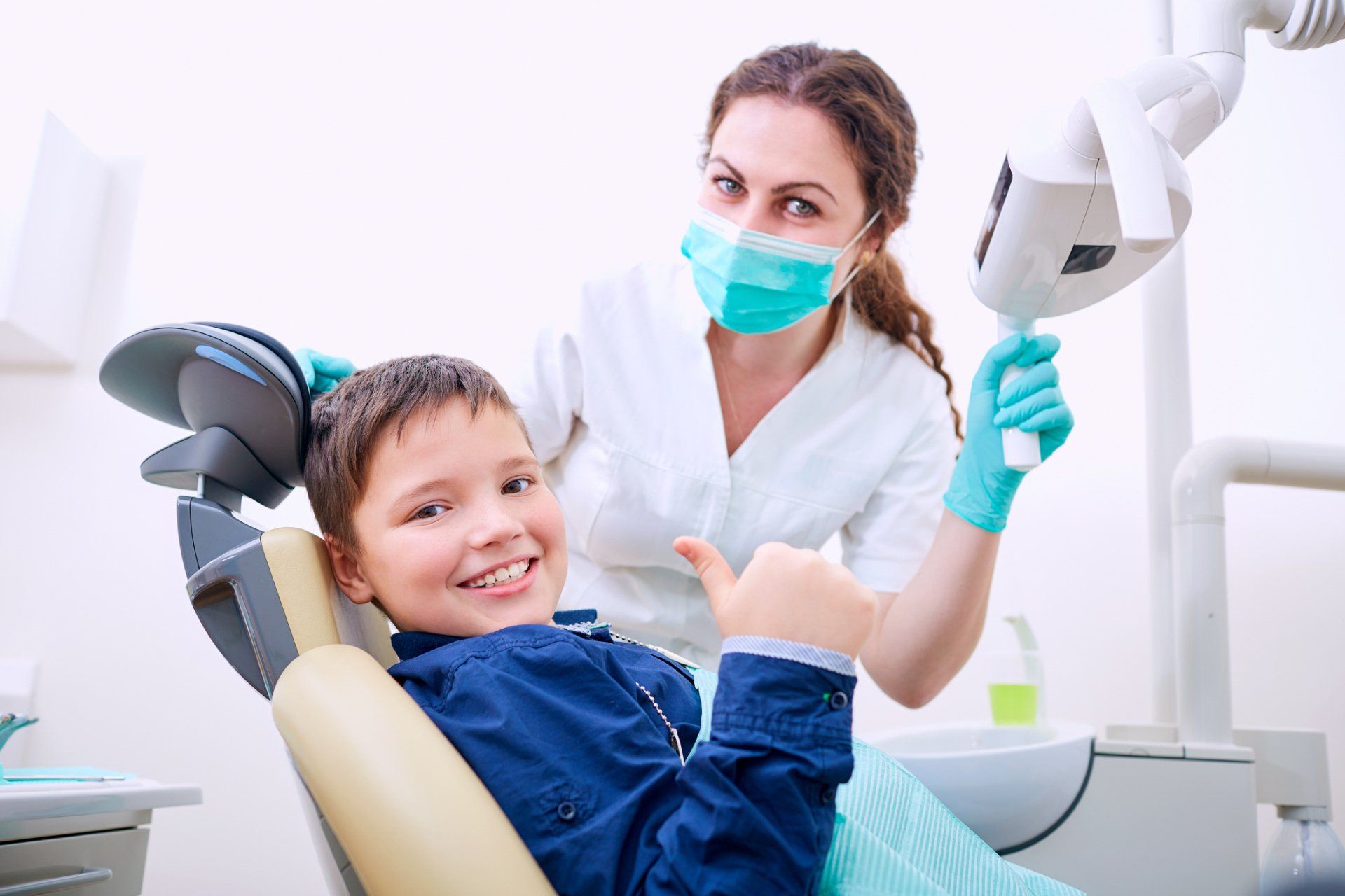 Dentist And Patient — Albuquerque, NM — Aragon Pediatric Dentistry
