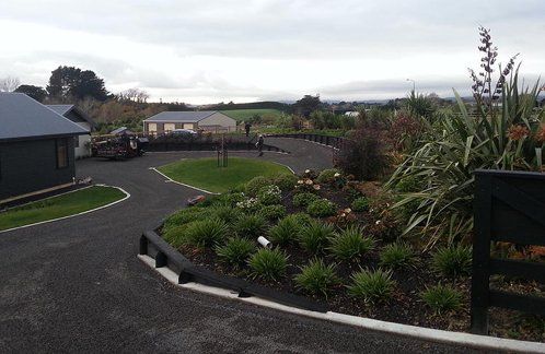 Surfaced road in a residential area