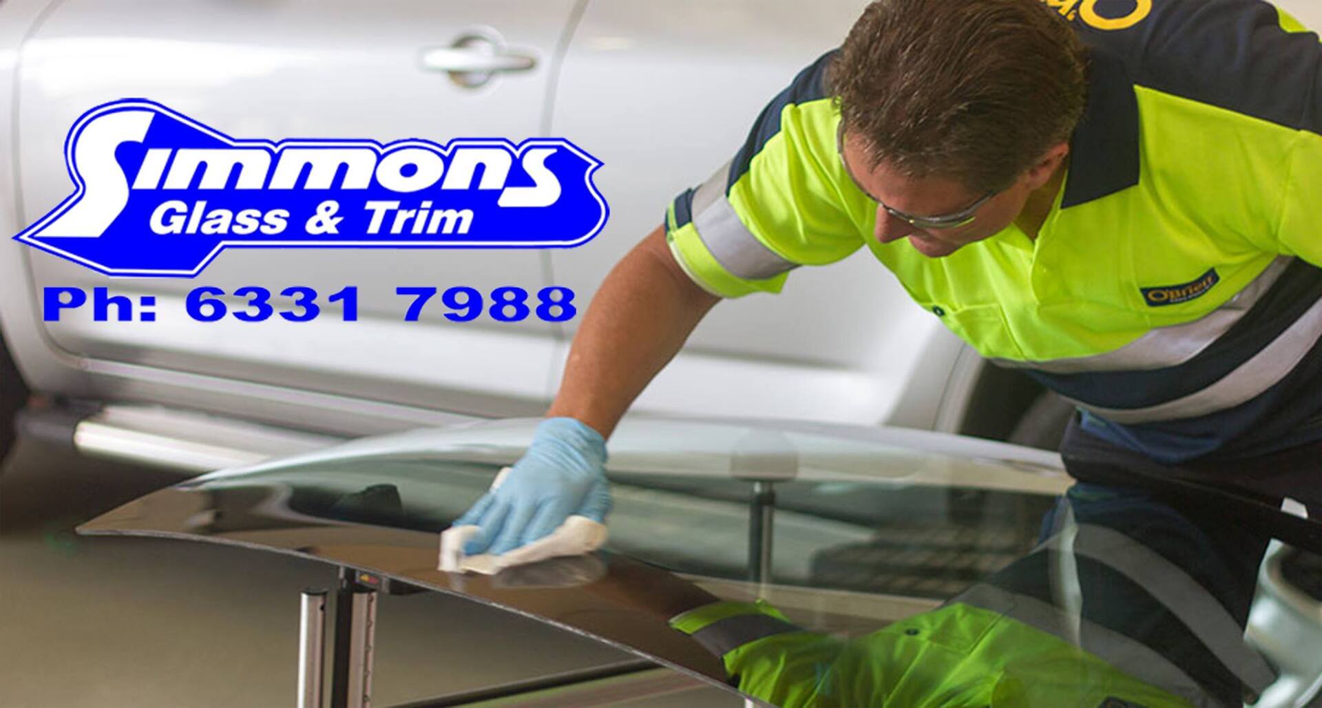 New Windscreen Getting Installed — Simmons Glass & Trim In Bathurst, NSW