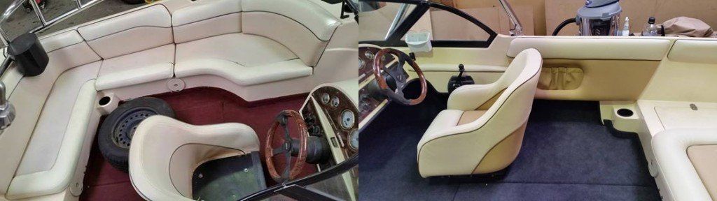 A Picture Of The Inside Of A Boat And A Picture Of The Inside Of A Boat — Simmons Glass & Trim In Bathurst, NSW