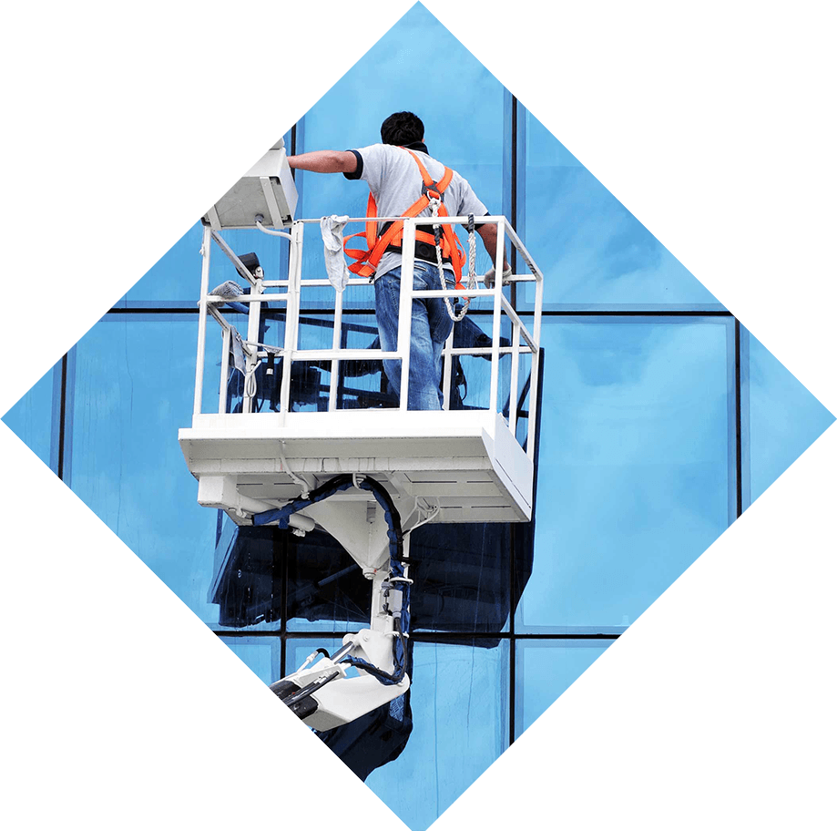 Window cleaning - building facade