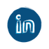 brush type linkedin logo icon