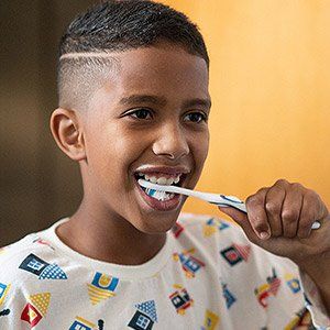 Boy brushing teeth — Wyoming, MI — Dental South Boy brushing teeth — Wyoming, MI — Dental South