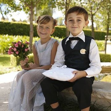 Ring Bearer with Flower Girl — Wedding Shop in Brooklyn, NY Ring Bearer with Flower Girl — Wedding Shop in Brooklyn, NY