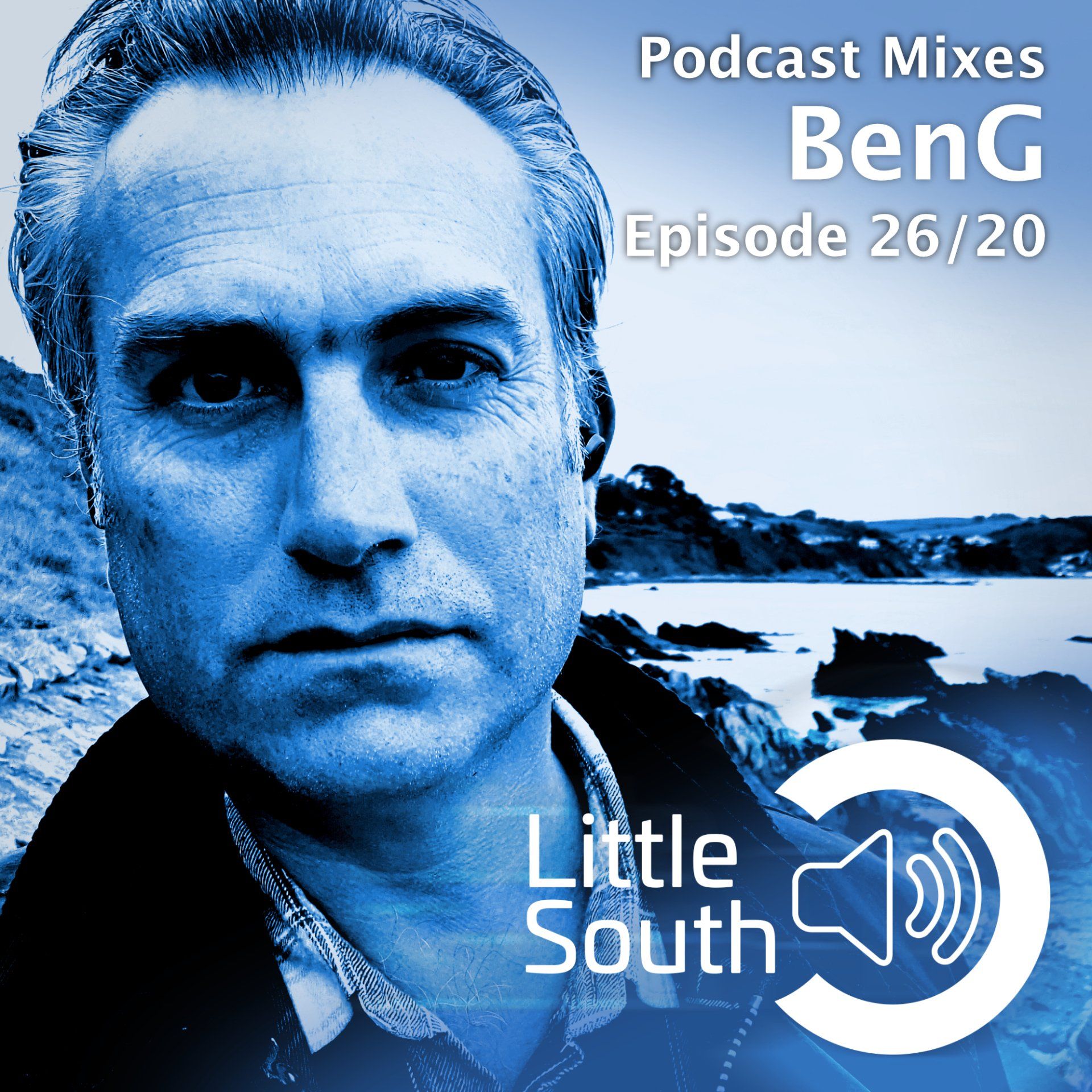 A picture of a man with the words podcast mixes benc episode 26/20