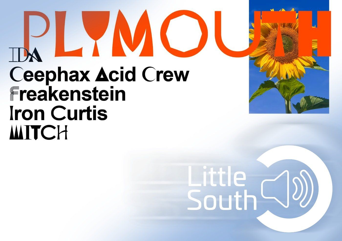 A plymouth logo with a sunflower in the background