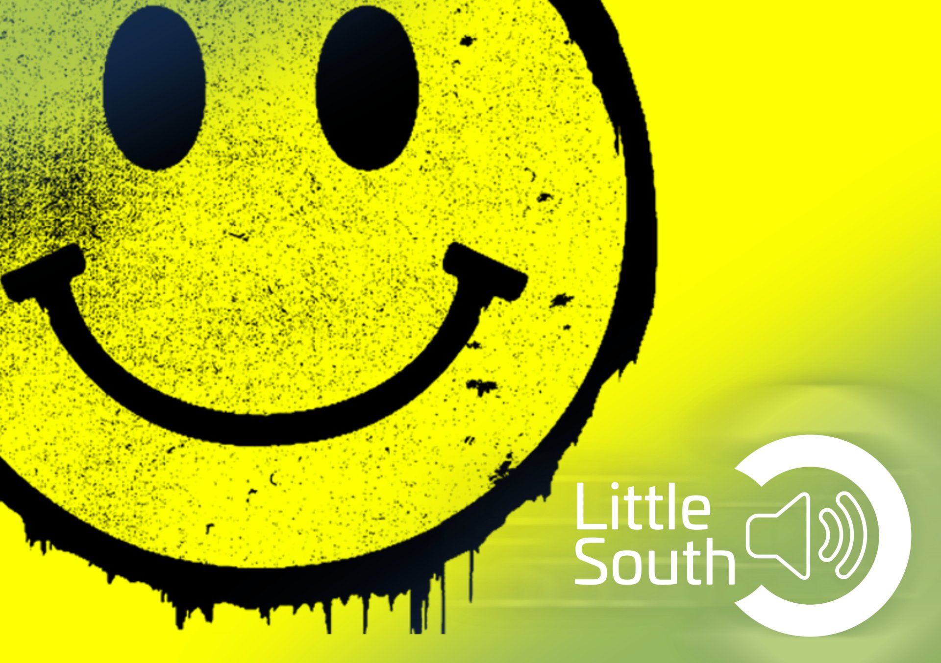 A smiley face with the words little south below it