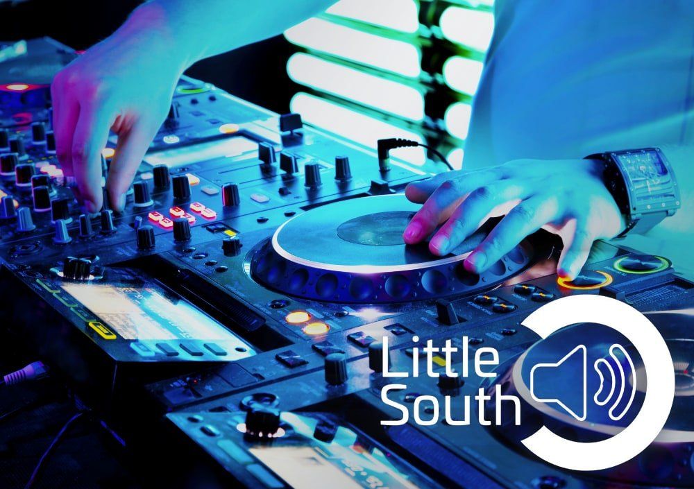 A dj is playing music at a little south event