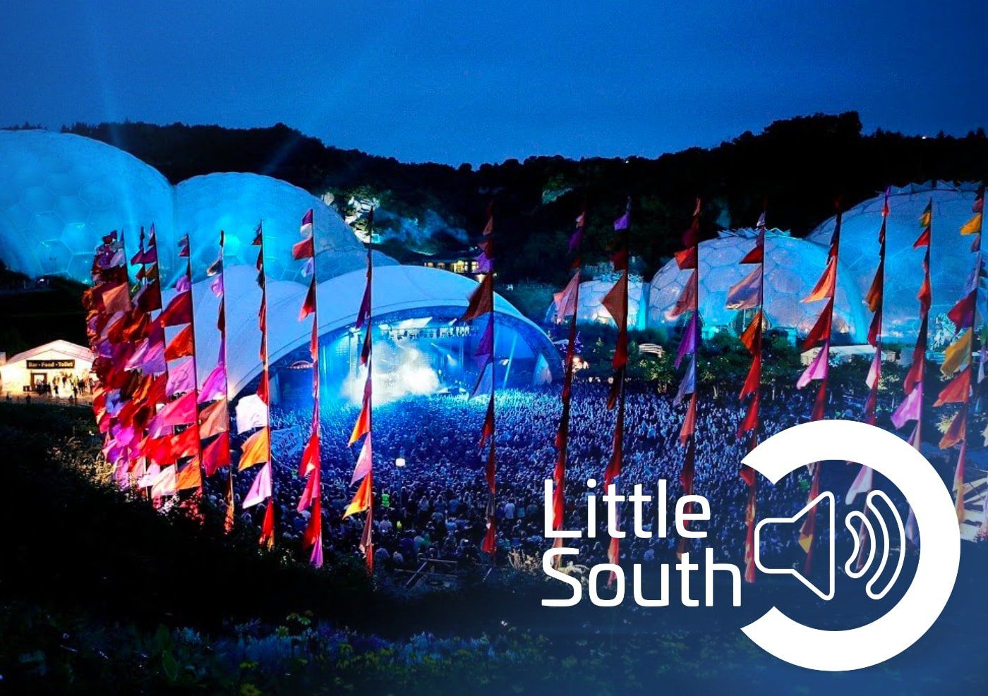 A little south logo is displayed on a blue background