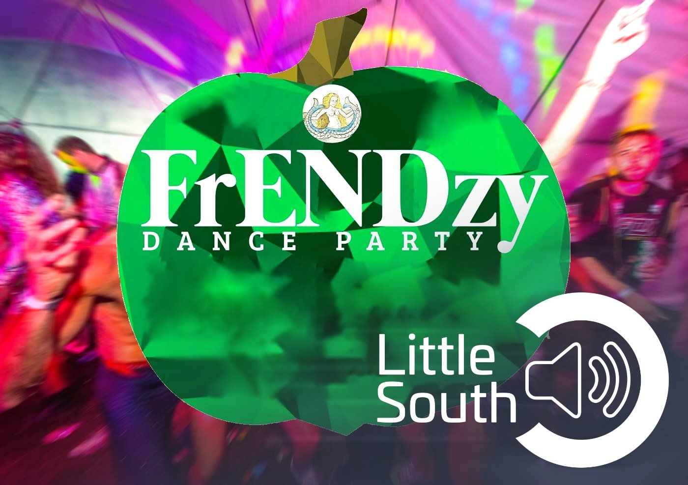 A poster for frendzy dance party in little south