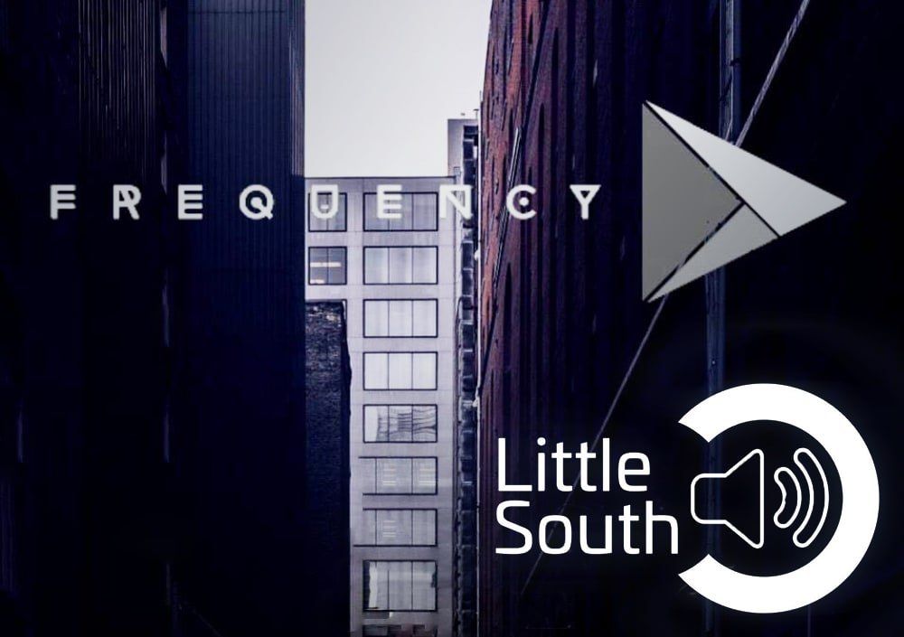 A picture of a city with the words frequency little south