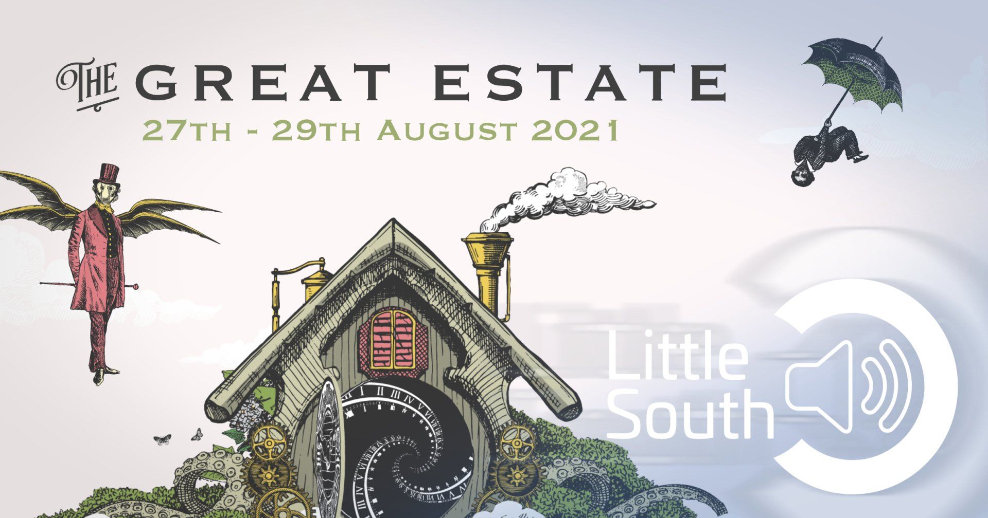 A poster for the great estate in august 2021