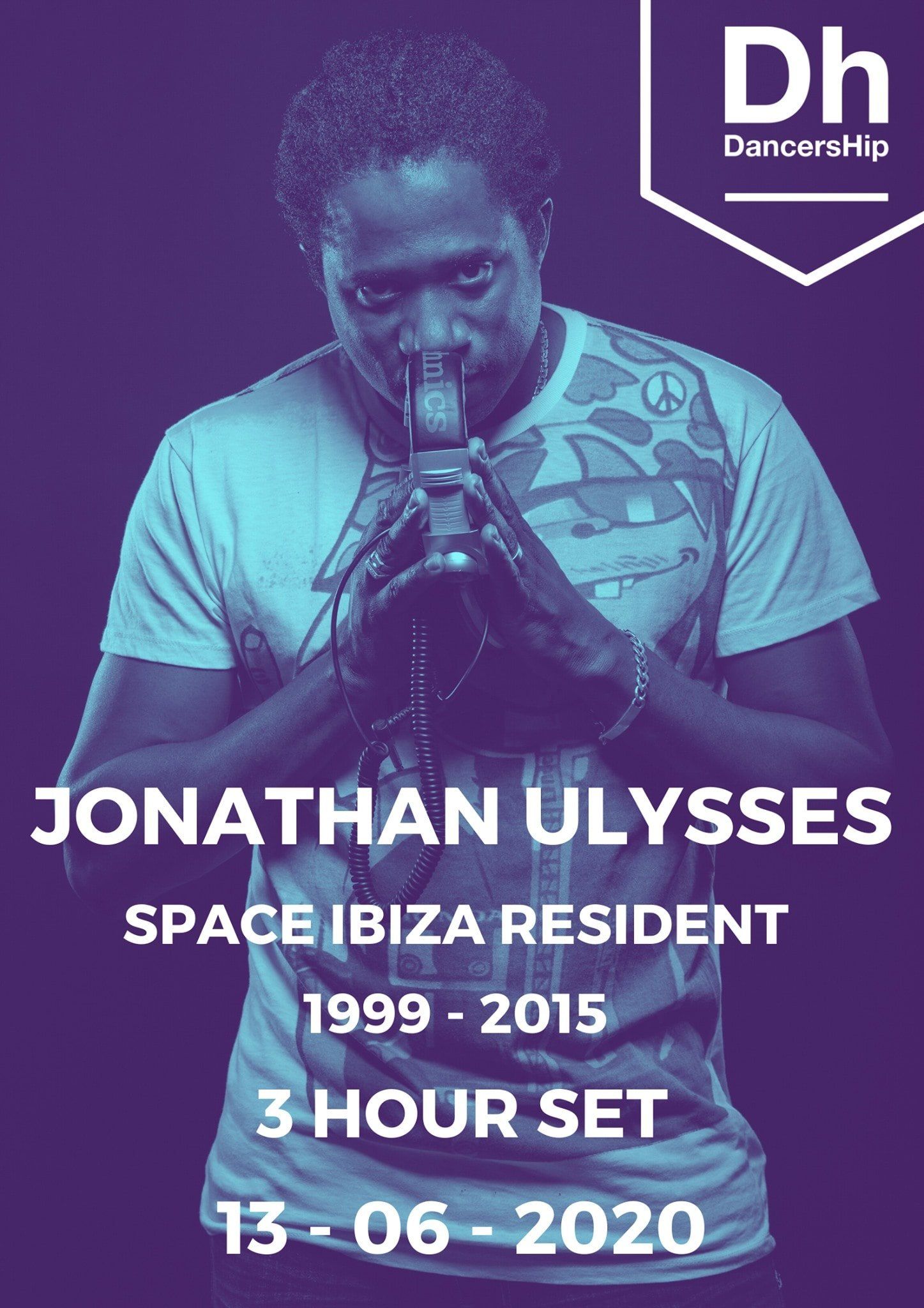 A poster for jonathan ulysses space ibiza resident 1999-2015