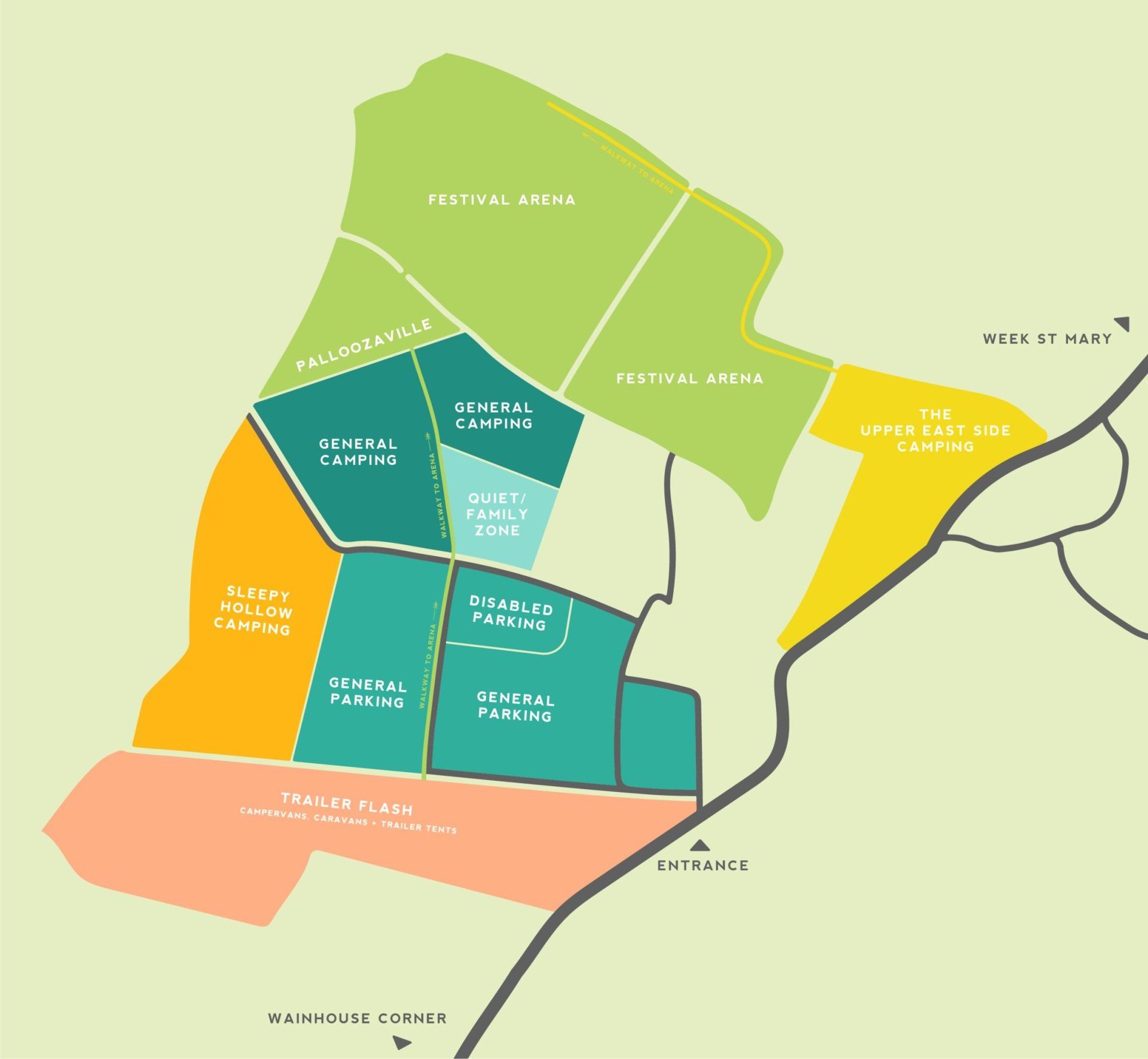 A map of a city showing the rental units