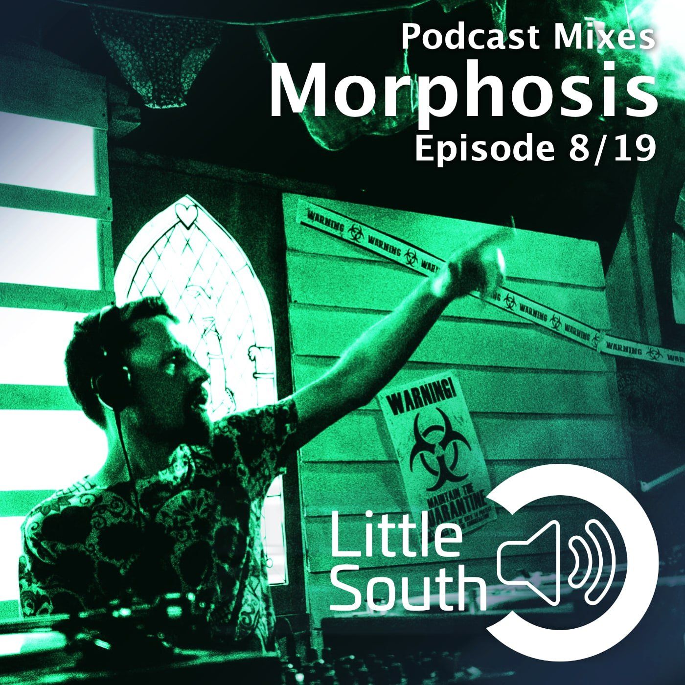 A poster for podcast mixes morphosis episode 8/19 by little south
