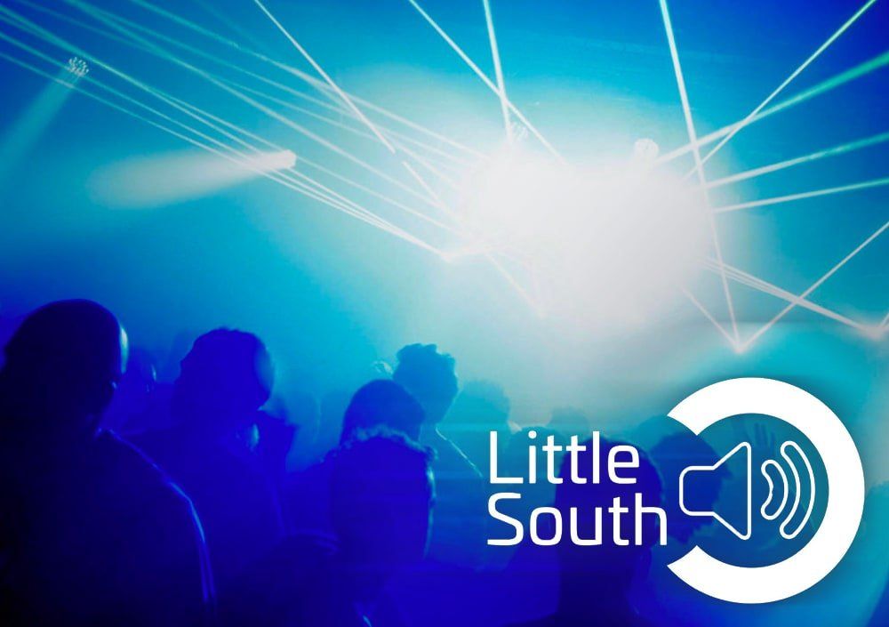 A group of people are watching a show at a little south event