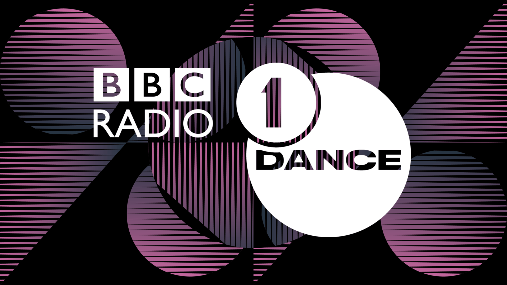 A logo for bbc radio 1 dance on a black background