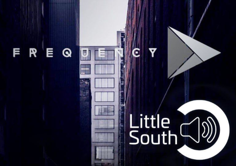 A picture of a city with the words frequency little south