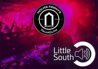 A dj is playing music at a party at house fridays in falmouth