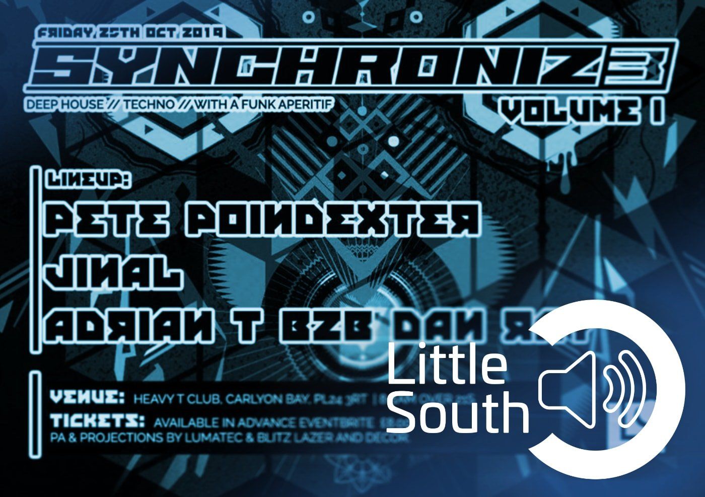 A poster for synchronize volume 1 shows a speaker
