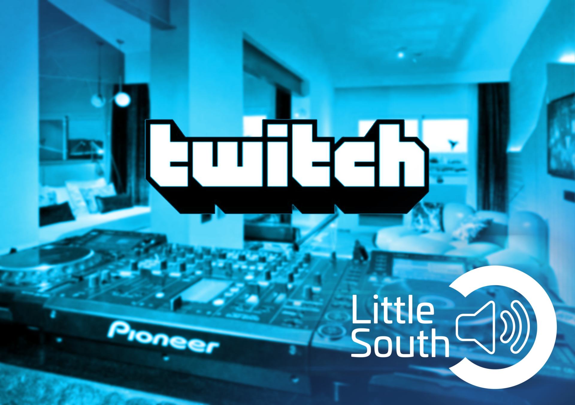 A picture of a pioneer mixer with the words twitch little south on it