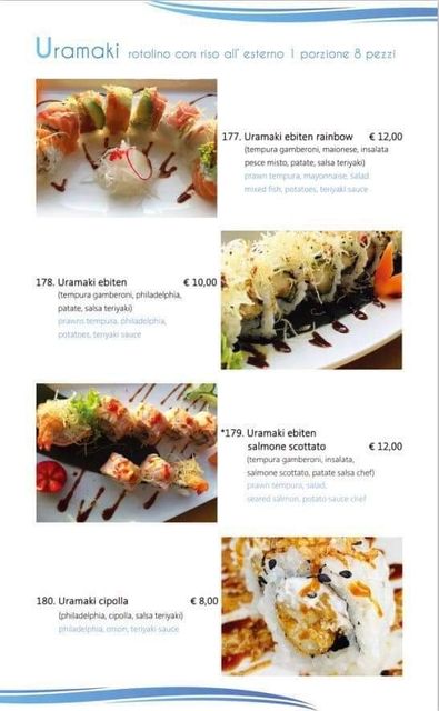 menu marina sushi