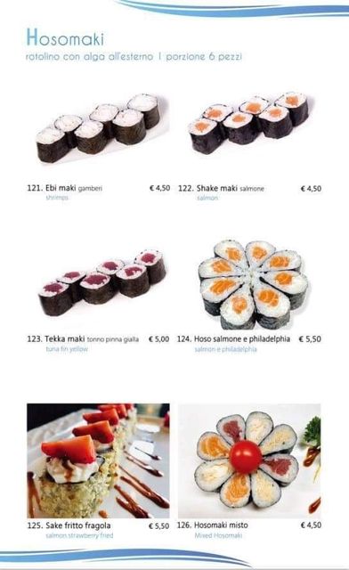 menu marina sushi