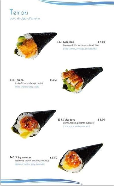 menu marina sushi