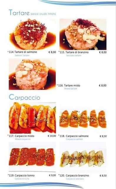 menu marina sushi